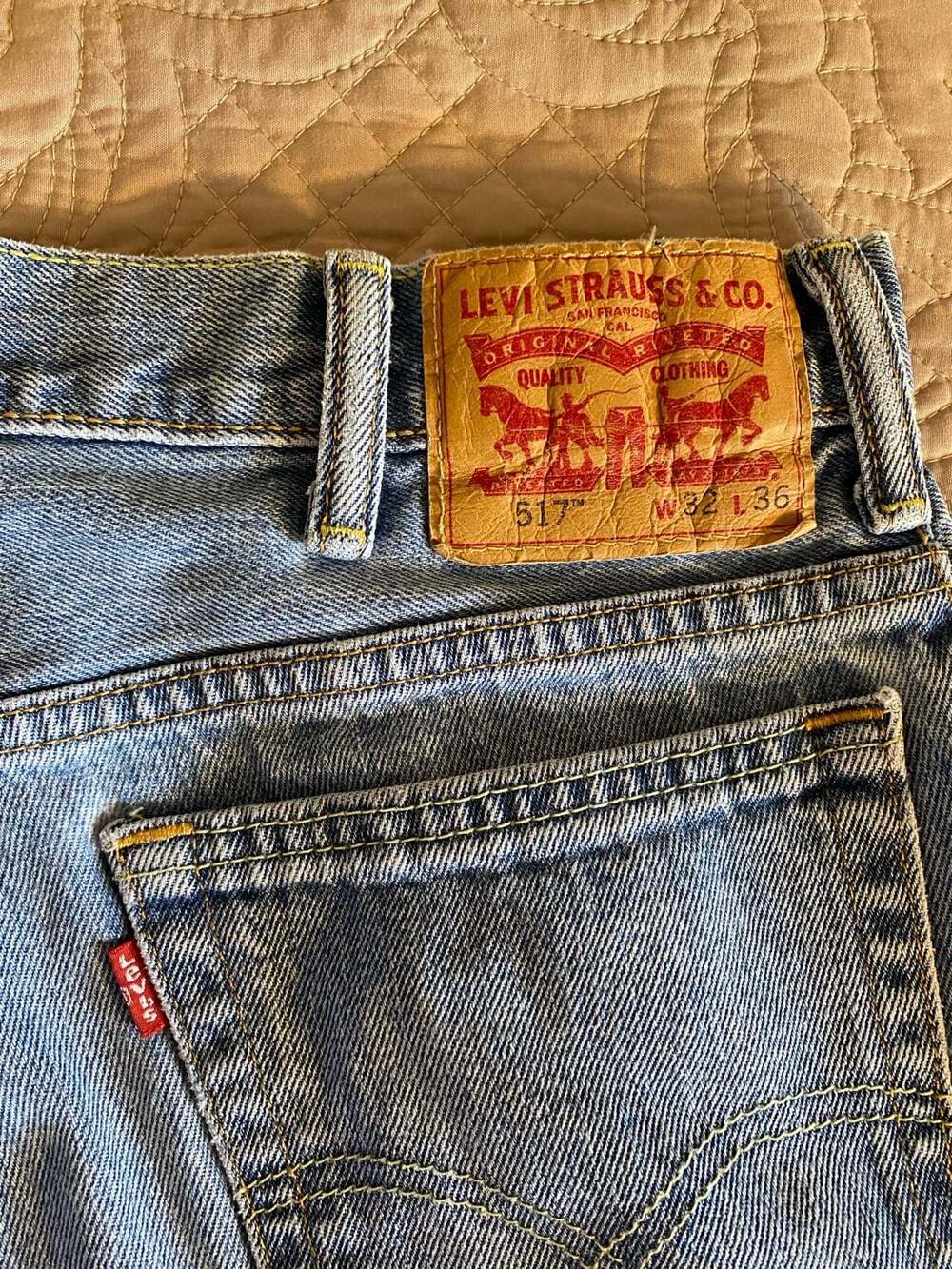 Levi's 517 Bootcut Jeans Medium Wash Denim Size 32x36